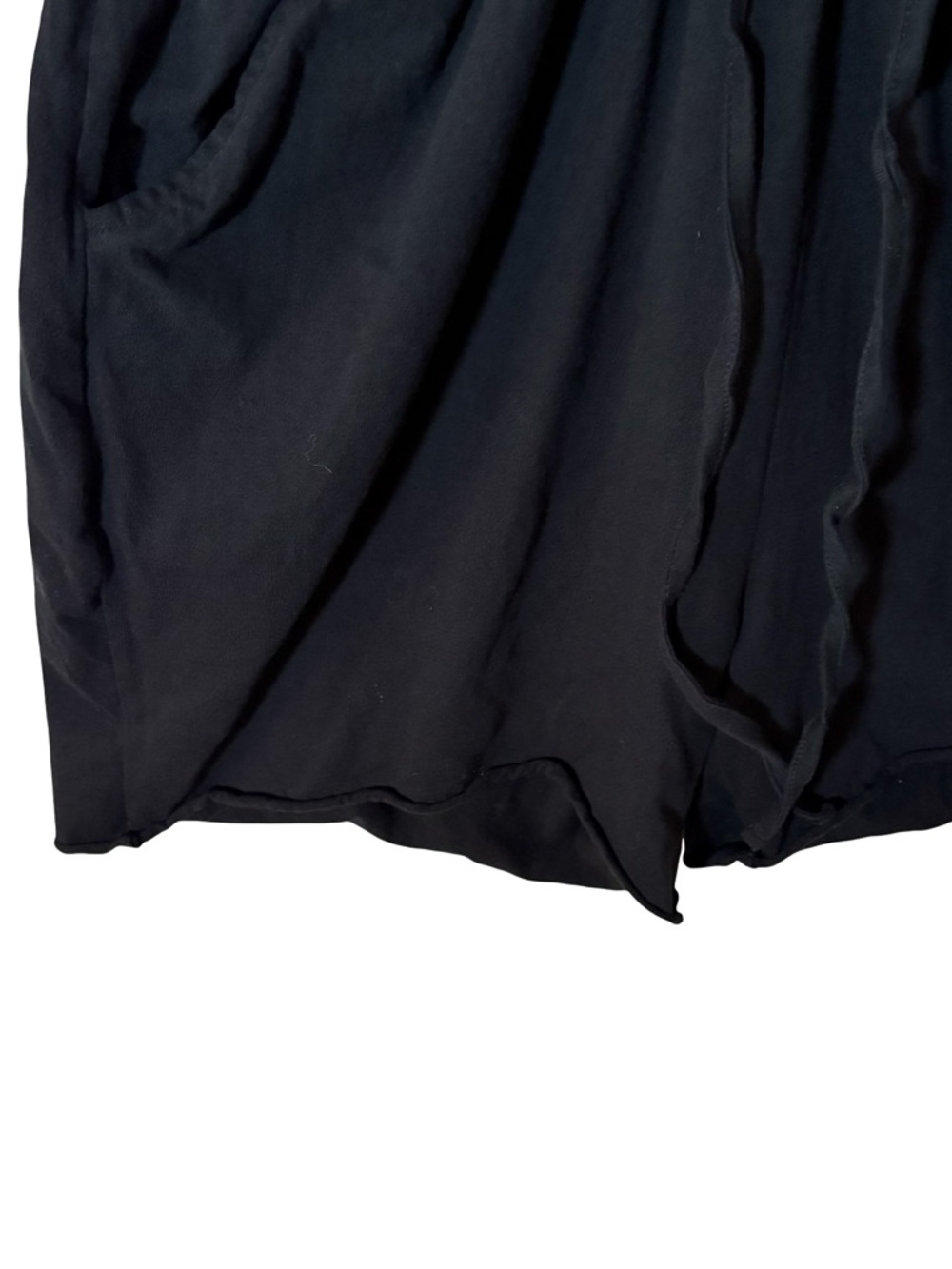 PACT Organic Cotton Black Tie Waist Romper Pockets Casual Minimalist - Size L - Picture 7 of 8